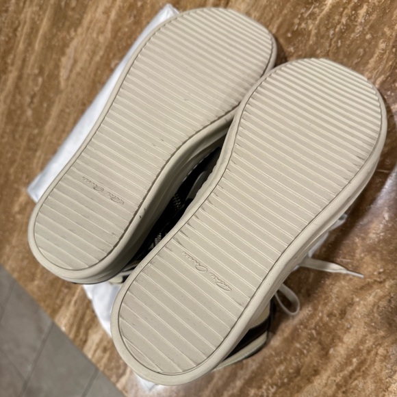 Rick Owens Black and Cream High-Top Sneakers - Picture 8 of 9